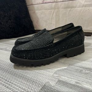 Donald J Pliner Sparkle Platform Slip-on Shoes